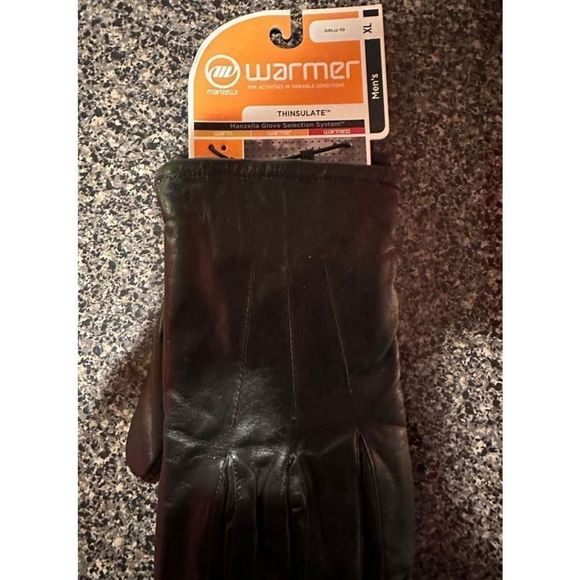 MANZELLA Insulated Leather Glove DRLU-10 Genuine Leather 3M Insulation 40g New - Picture 5 of 10
